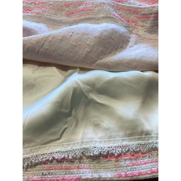 Anthropologie Moulinette Soeurs Tweed Pasteque Dress Size 6 White Pink Wedding - Picture 11 of 11